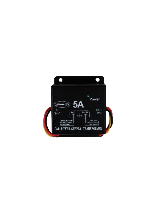 Elite Car Power Supply Transformer DC 24V to 12V 5A - Image 1