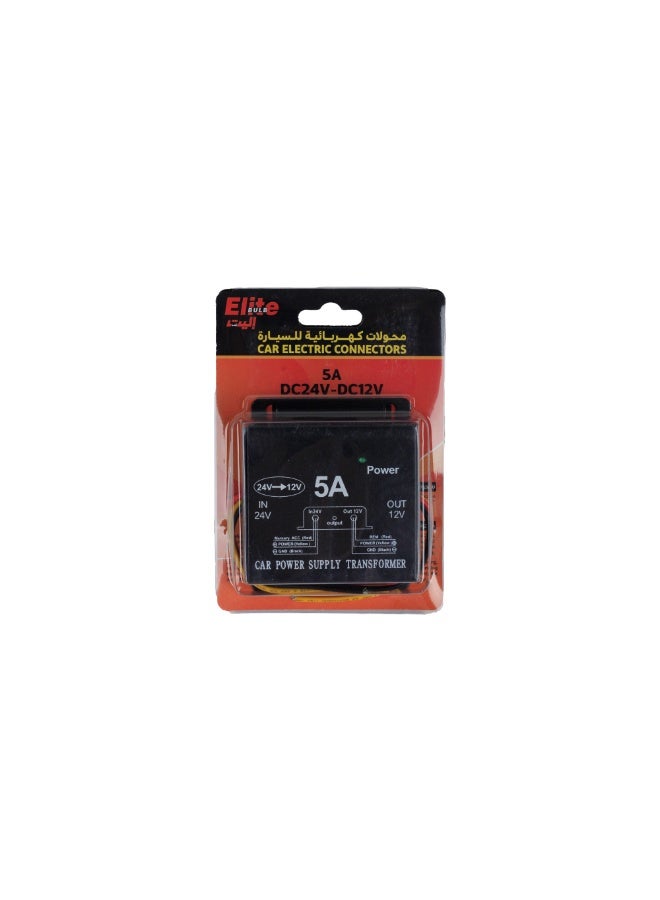 Elite Car Power Supply Transformer DC 24V to 12V 5A - Image 2