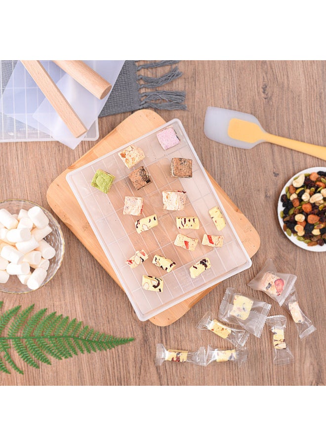 Generic - Snowflake Crisp Mold Non-stick Shaping Cooling Tool 112 Grids Active Bottom Bull Pulling Candy 5 Piece Set Handmade Diy Kit-Specifications:Rolling Pin - Image 1