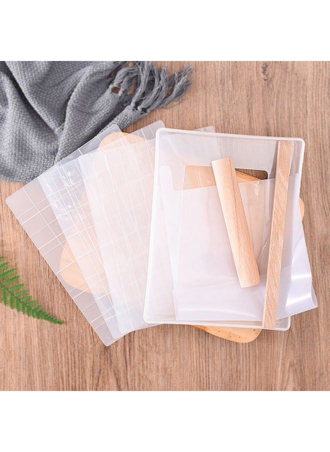 Generic - Snowflake Crisp Mold Non-stick Shaping Cooling Tool 112 Grids Active Bottom Bull Pulling Candy 5 Piece Set Handmade Diy Kit-Specifications:Rolling Pin - Image 1