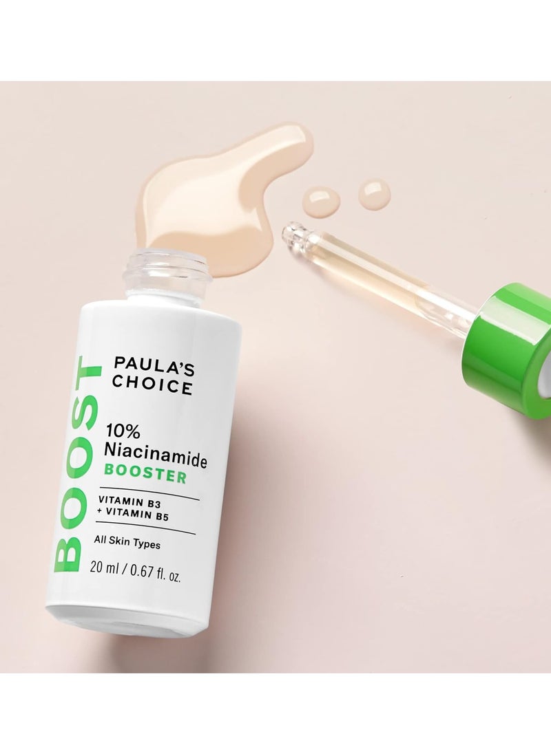 Paulas Choice 10 % Niacinamide Booster Vitamin B3 + Vitamin B5 for All Skin Types – Refines Pores and Smooths Texture 20 ml 0.67 fl.oz