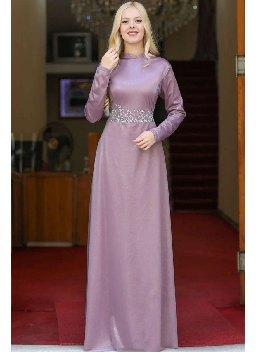Esilanur Berfin Hijab Evening Dress Lilac