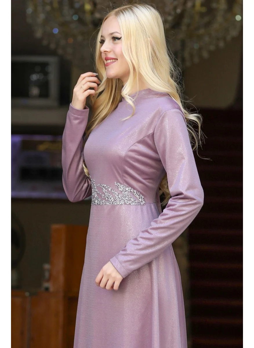 Esilanur Berfin Hijab Evening Dress Lilac