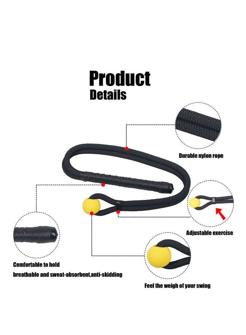 Generic Golf Swing Rope Trainer Golf Swing Training Aid  Golf Speed Practice Equipment Correct Posture Maximize Speed  Power - Image 3