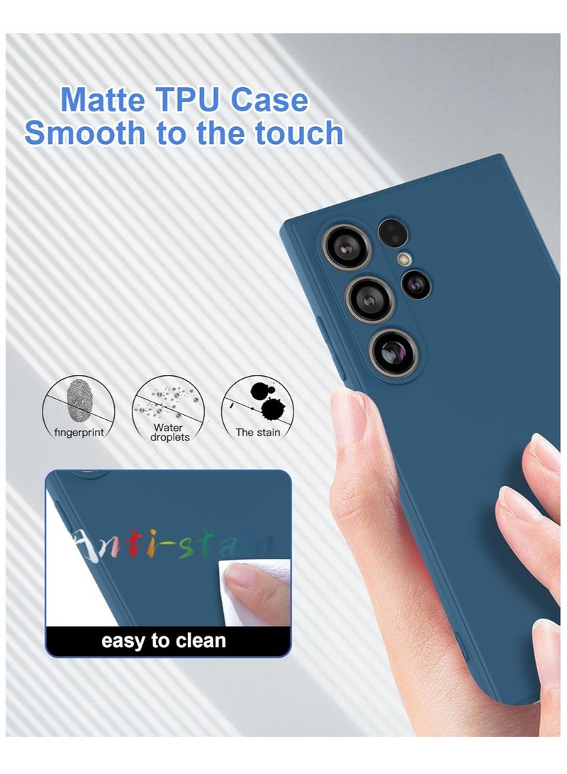 MUNTAQI Samsung Galaxy S24 Ultra Case - Liquid Soft Silicone Gel Rubber Cover, Anti-Scratch, Military-Grade Drop-Proof Protection (6.8 Inch) - Image 4