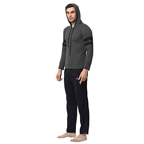 MACK JONNEY Men Regular Fit Cotton blended Round Neck Tracksuits(Grey_Medium_pack of 1)-T_12_ANT_D1_NVY_02-M - Image 2