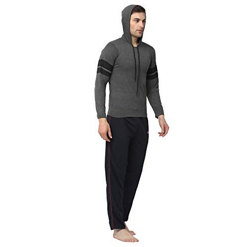 MACK JONNEY Men Regular Fit Cotton blended Round Neck Tracksuits(Grey_Medium_pack of 1)-T_12_ANT_D1_NVY_02-M - Image 3