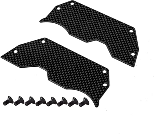 XTPTFABS 2PCS CarBon Fiber Air Dam DiffuserWheel Covers Ti2154218 Compatible with Arrma LimitlessInfraction 6s BLX - Image 1