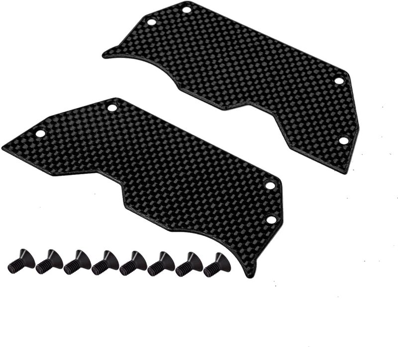 XTPTFABS 2PCS CarBon Fiber Air Dam DiffuserWheel Covers Ti2154218 Compatible with Arrma LimitlessInfraction 6s BLX - Image 3