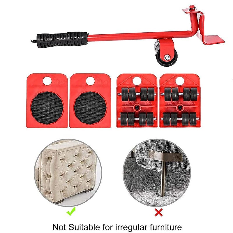 PANKTI Furniture Lifter Mover Tool Set Heavy Duty Furniture Shifting Lifting Moving Tool with Wheel Pads for Easy and Safe Moving Suitable for Sofas and Refrigerators Up to 200KG440 lbs - Image 4