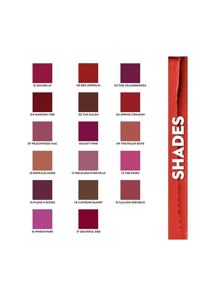 SUGAR - SUGAR Cosmetics Matte Attack Transferproof Lipstick - 02 Red Zeppelin (Chilli Red), Red, 2 g Moisturiser, Long Lasting, Matte Finish - Image 1