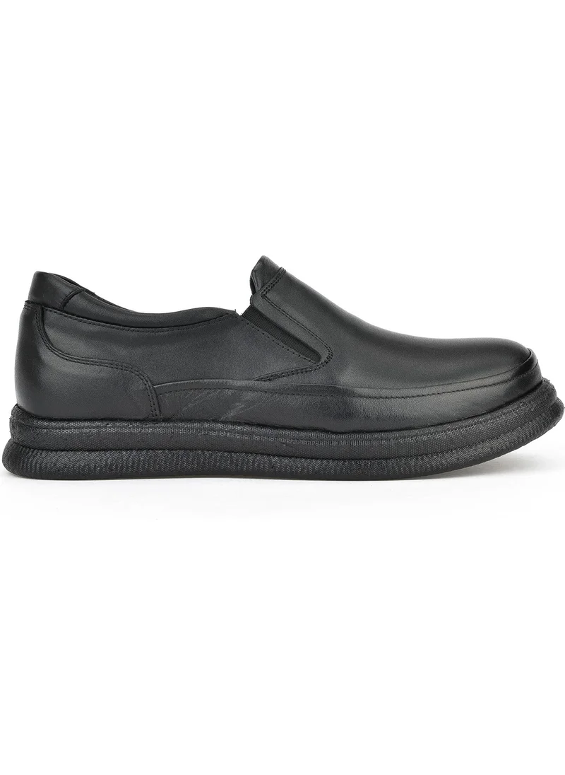Ziya , Men's Leather Comfort Shoes 14310ZCL03 Black