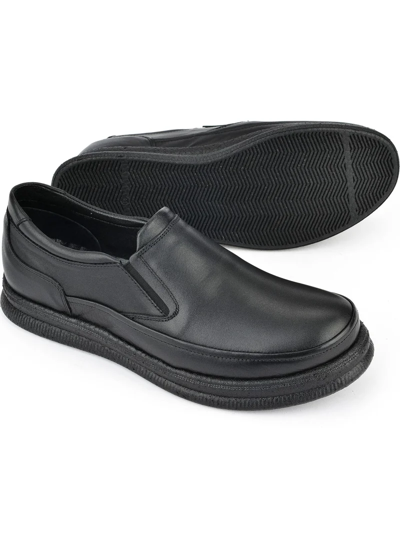 Ziya , Men's Leather Comfort Shoes 14310ZCL03 Black