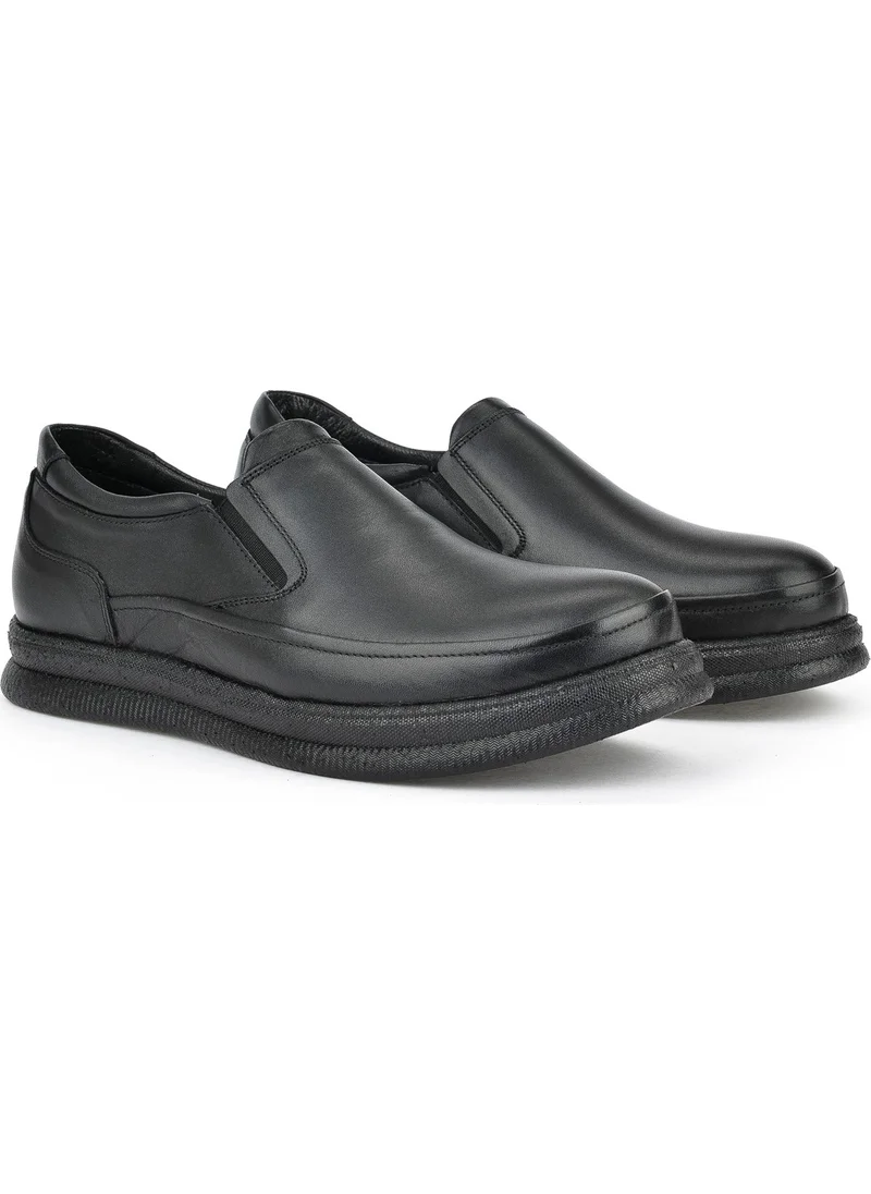 Ziya , Men's Leather Comfort Shoes 14310ZCL03 Black