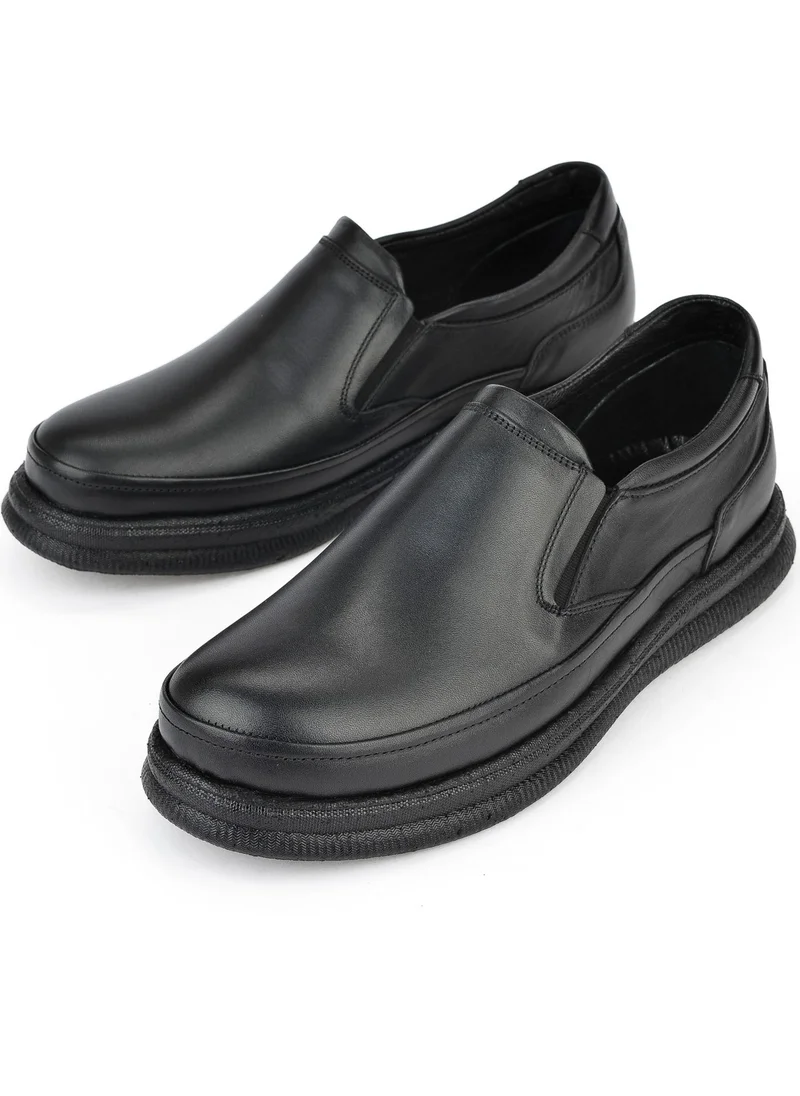 Ziya , Men's Leather Comfort Shoes 14310ZCL03 Black