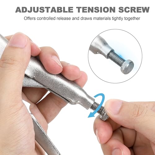 FASTPRO 4-Piece Locking Pliers Set, Vice Grips Pliers Included 5", 7", 10" Curved Jaw and 6-1/2" Straight Jaw - Image 3