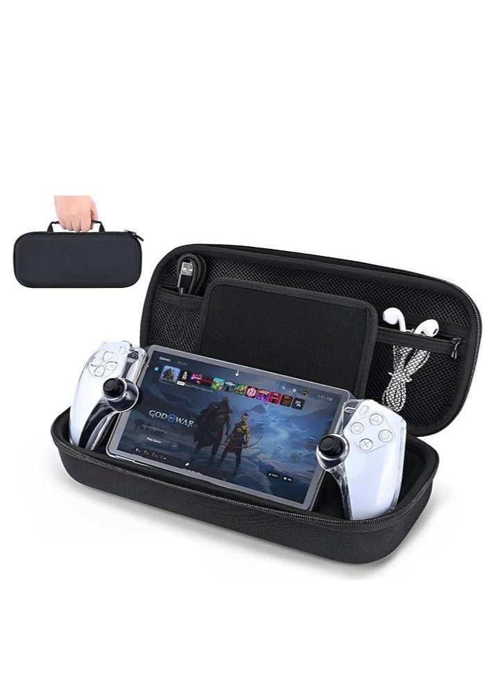 MIXDE Carrying Case Compatible with PlayStation 5 Portal Remote Player Handheld Game Console, Shockproof Anti-Scratch Travel Portable Bag Accessories, PS Portal Protective Shell  - Image 1