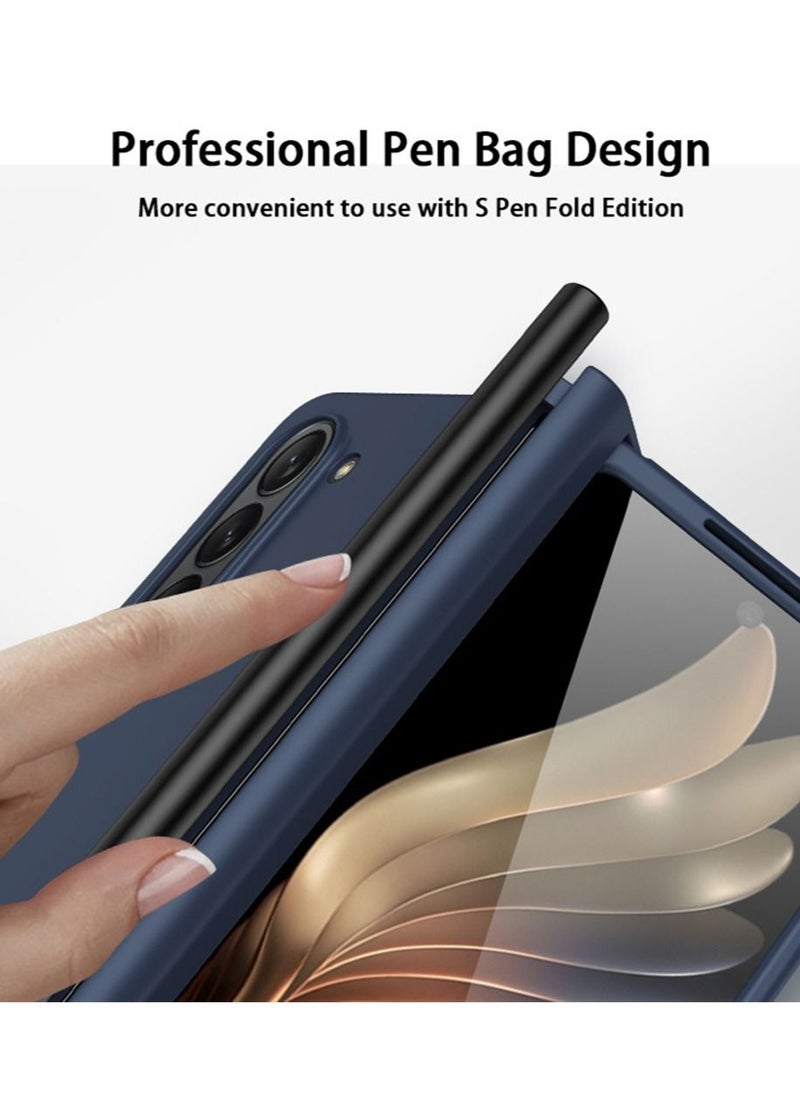 TEAM LUXURY Samsung Galaxy Z Fold 5 Case Cover with pen Slot Full Body Protective Cover with Front Screen Protector Drop-Proof Anti-Scratch Comfortable Touch Back Cover  - Image 3
