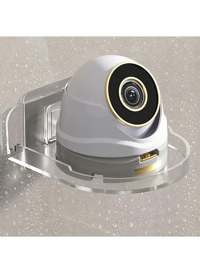 Wall Mount Bracket for Security Camera,Acrylic No Drill Small Floating Wall Shelves,Clear Mini Storage ShelfFlexible Use for Wall Space - Image 5