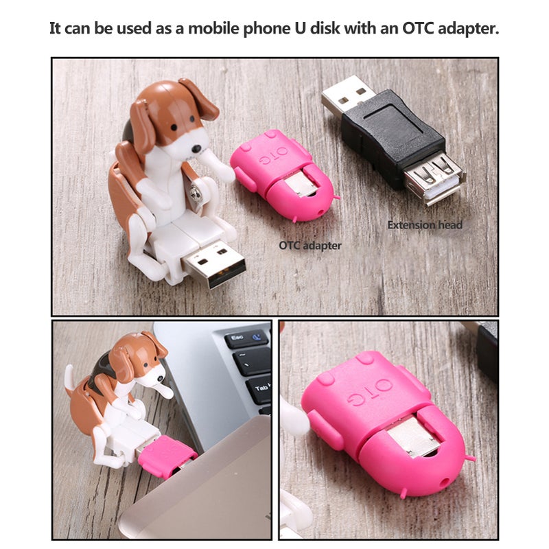 أجهزة ذاكرة فلاش USB محمولة صغيرة لطيفة، أداة تخفيف الضغط لموظفي المكتب، صورة كلب عاريض مضحك (كلب المُضايق) - Image 2