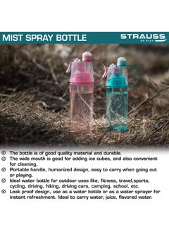 STRAUSS Strauss Water Mist Spray Bottle, 600 ml (Green)  - Image 3