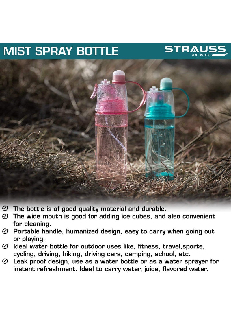 STRAUSS Strauss Water Mist Spray Bottle, 600 ml (Green)  - Image 3