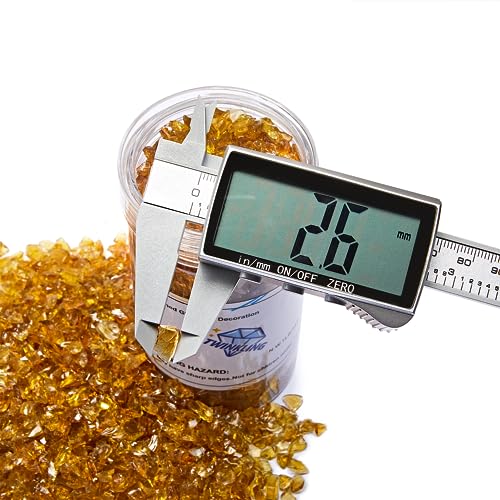 TWINKLING High Luster Crushed Glass, Broken Glass, Glass Gems Chips for DIY Resin Art Epoxy Crafts, Nail Art, Geode Painting, 1-3mm(200g) (Light Amber) - Image 2