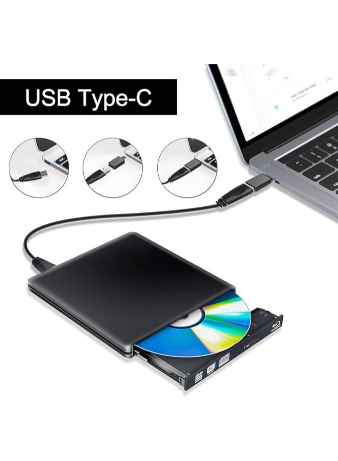 مشغل أقراص Blu-Ray خارجي - عملي ونحيف USB 3.0 - قوي وسهل الاستخدام للكمبيوتر واللابتوب (Mac/Windows) - Image 3