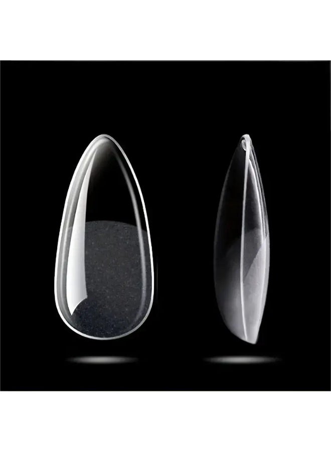 يوكانبي 120 قطعة من أظافر لوزية غير لامعة في علبة شفافة – أظافر صناعية كاملة التغطية، مثالية لتصميم الأظافر بنفسك، قابلة لإعادة الاستخدام والتخصيص - Image 3