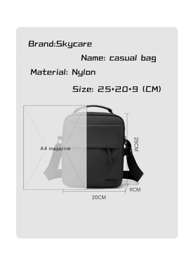 أسيف حقيبة حمل حقيبة كتف صغيرة على الظهر للرجال حقيبة ظهر صغيرة للرجال حقيبة ظهر عادية لركوب الدراجات أثناء السفر للأعمال (أسود) - Image 5