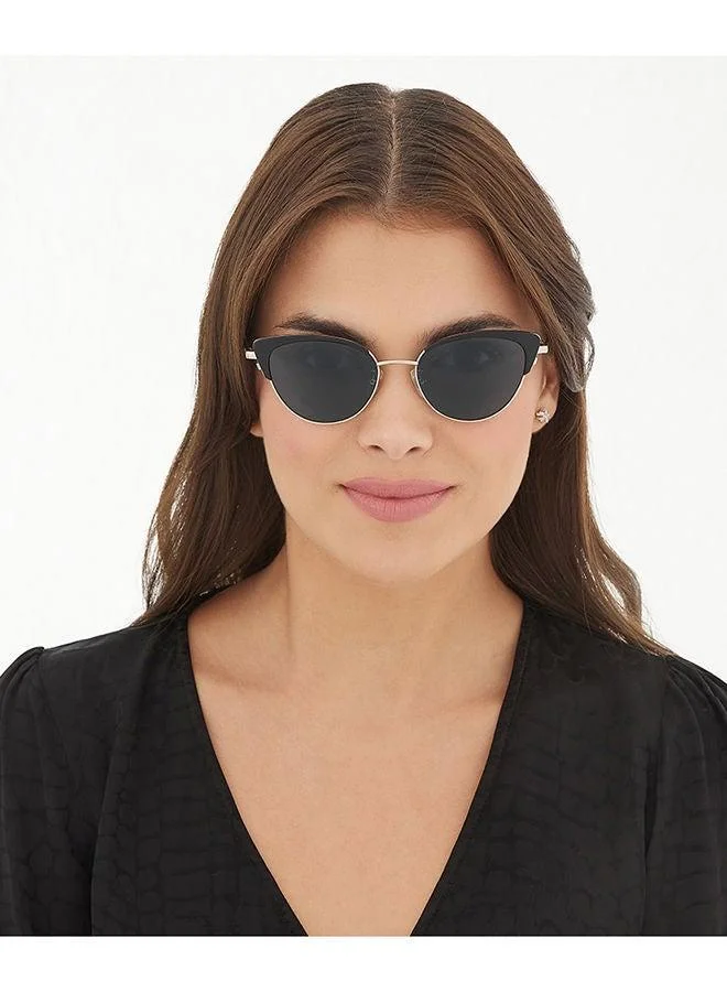 30Sundays 30Sundays DAISY,Women Sunglasses, Cat Eye Sunglasses, UV Protection: UV400 (Black,Black)