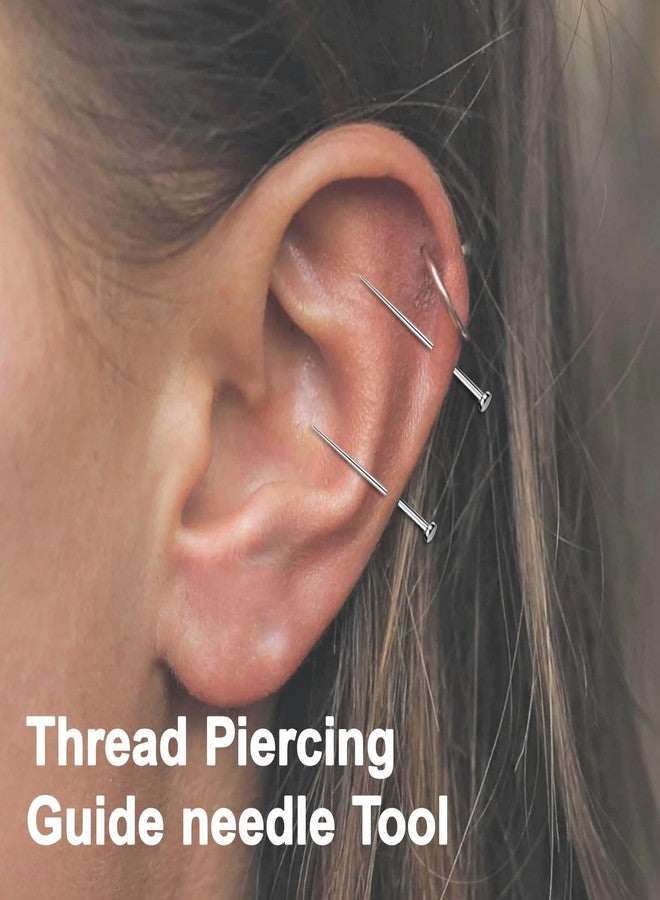 TARINI 1 Set Straight Bar Piercing Kit (7PCS), All-Inclusive Piercing Tools with Grabber, Ergonomic Design for Precise Operation, Ideal for Beginners & Professionals, Easy to Clean & Reuse. Piercing kit, Straight bar piercing tools, Jewelry insertion set, - Image 4