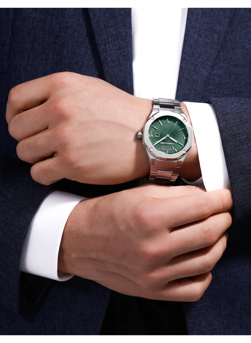 CERRUTI 1881 Green Men's Razzuolo Green Dial Stainless Steel Bracelet Analog Watch For Men, 41mm for Men | Best Price UAE