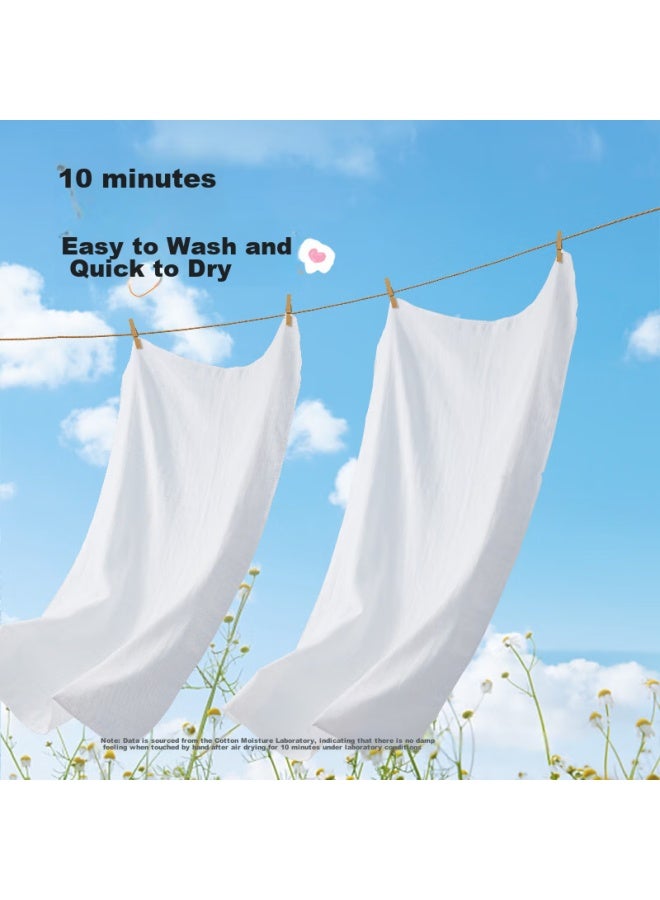 Cotton Moisturizing Mianzhirun Diapers, Baby Gauze 7a Antibacterial Pure Cotton, Newborn Diapers, Disposable Diapers, Washable, 8 Pieces, Breathable And Soft - Image 5