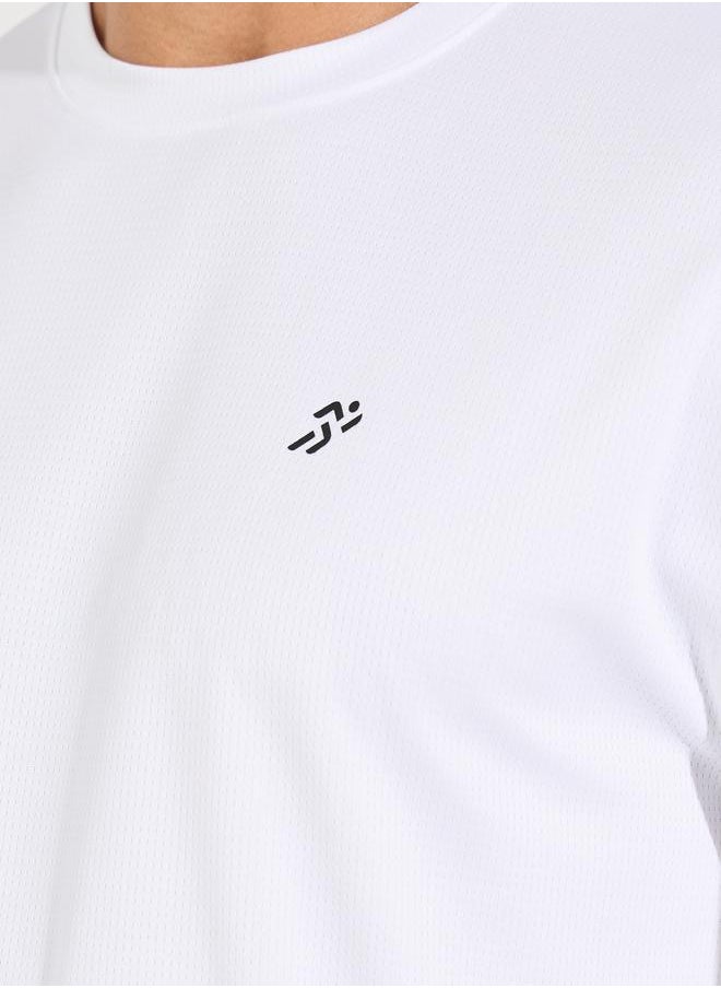 Styli - Soft Texture Badge Detail Oversized Athleisure T-Shirt - Image 1