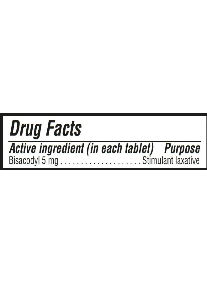 MAJOR Pack Of 4000 Bisacodyl 5Mg Generic For Dulcolax Laxative Coated Tablets Bottle, 4 X 1000 Tablets  - Image 2