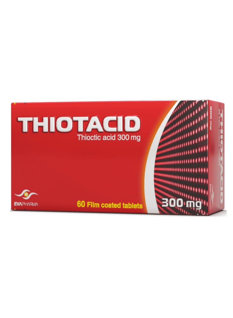 ثيوتاسيد ألفا ليبويك أسيد 300 مجم 60 قرص - Image 3