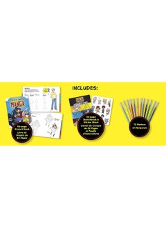 The Art of Drawing Manga Kit: Everything you need to become a manga master-Inclu  - Image 4