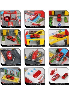 NIBEMINENT 120724 Assembling Fire Truck Multi-functional DIY Building Track Set 3+ Years  - Image 1
