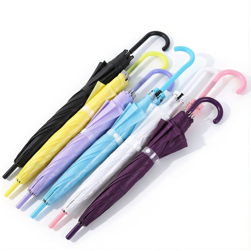 Portable Lightweight Clear Umbrella Easy Carry For Travel Commute Trip - Image 2