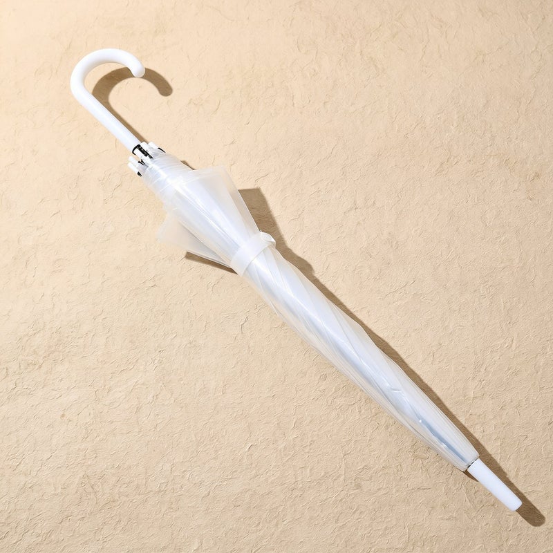 Portable Lightweight Clear Umbrella Easy Carry For Travel Commute Trip - Image 4