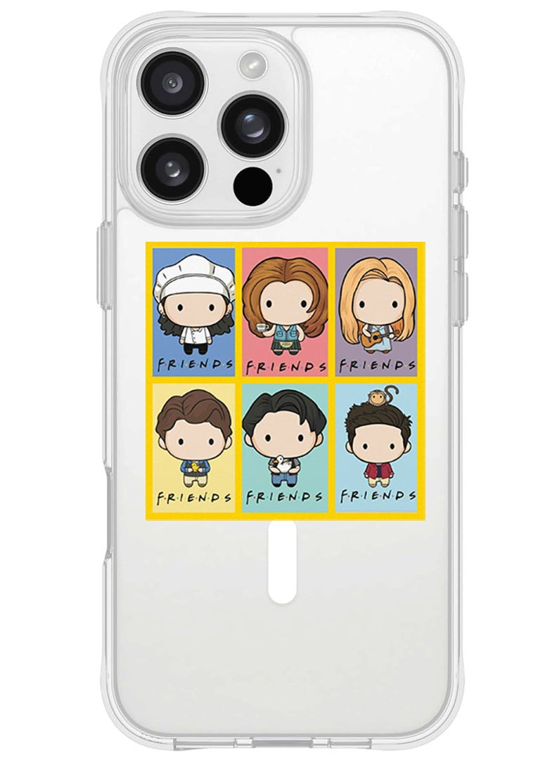 Theodor iPhone 16 Pro Magsafe Magnetic Case for iPhone Compatible with Wireless Charging, Shockproof Phone Bumper Cover - friends - Image 1