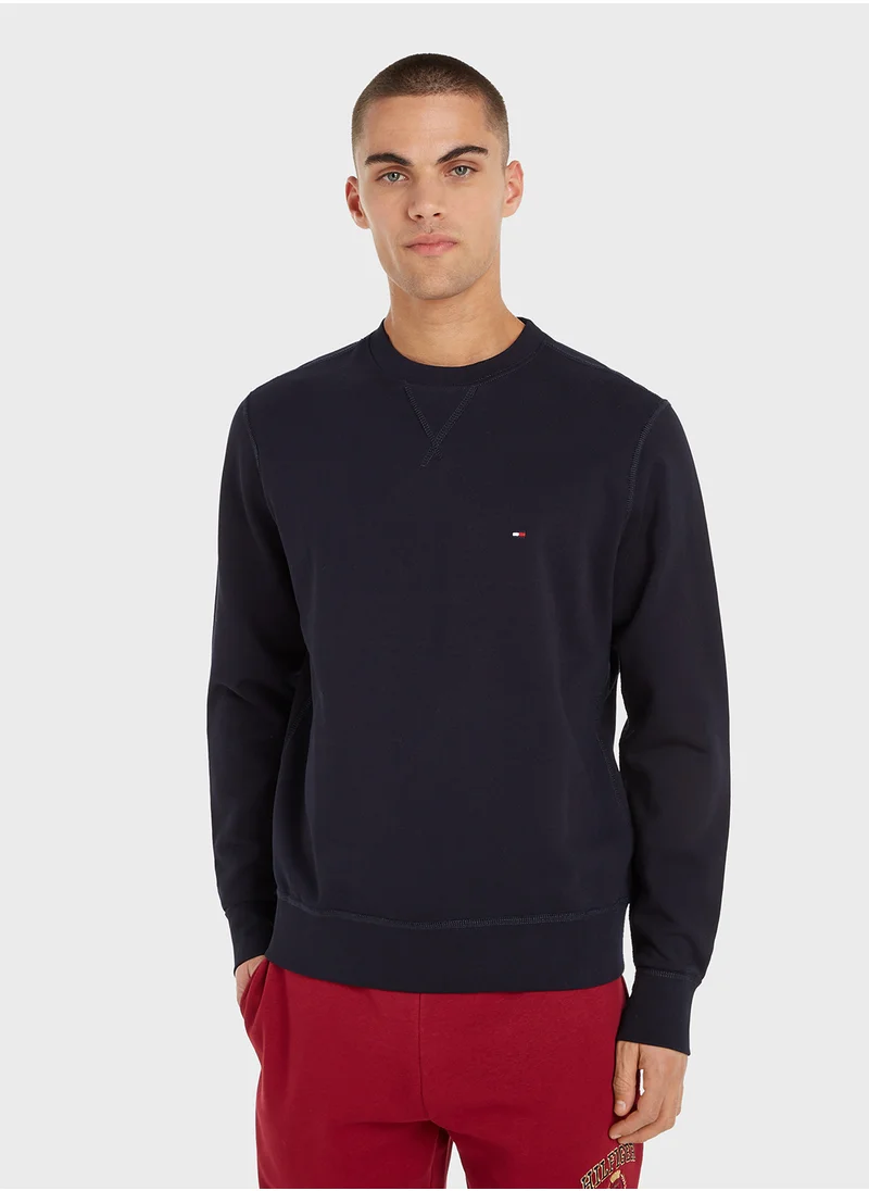 TOMMY HILFIGER Essential Regular Fit Terry Cotton Sweatshirt