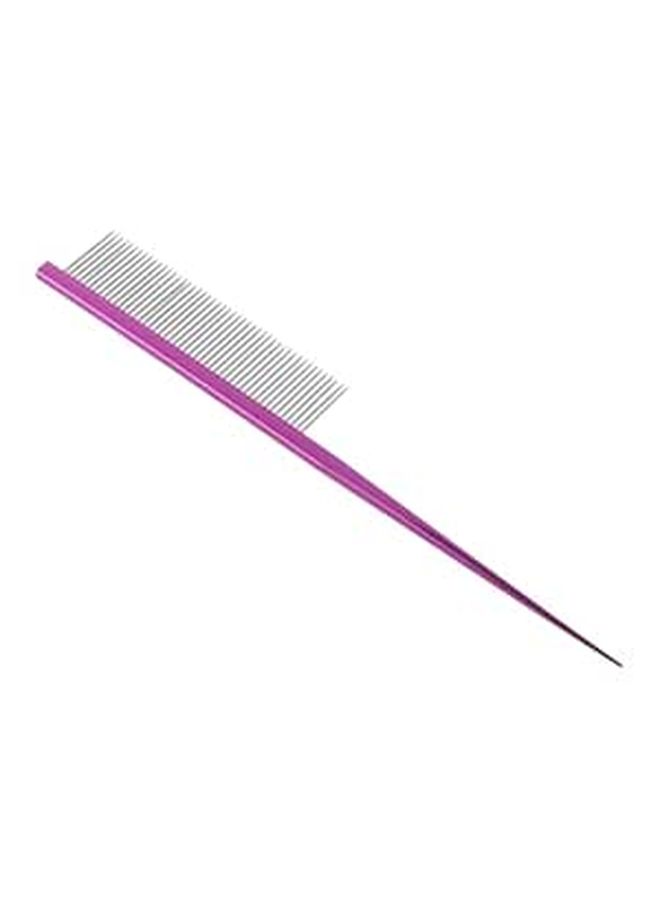 Purple Pet Grooming Steel Comb for Dogs Cats Dematting Hair Removal - Image 1