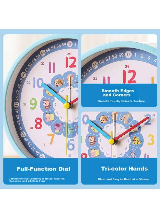 Compas Desktop Alarm Clock Quartz Clock Children'S Student Wake-Up Artifact Simple Bedroom Bedside Clock 2362 White - Image 5