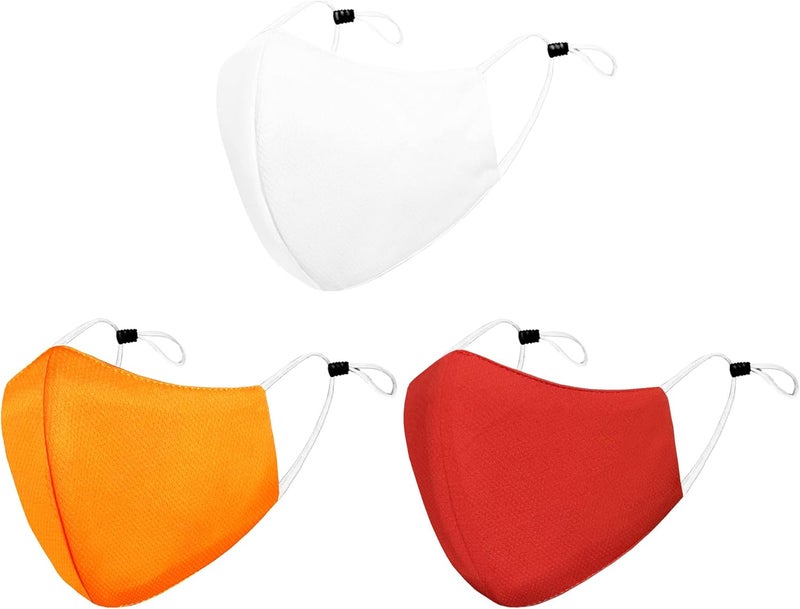 Arcarius Breathable Sports Face Mask – Moisture Wicking Gym & Travel Fit (3-Pack) - Image 1