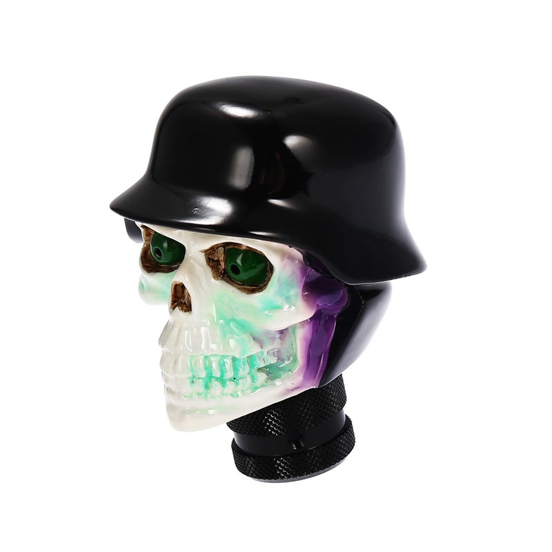 REPAIROCK Auto Car White Black Skull Design Gear Stick Shift Knob Shifter Cover Auto Replacement Parts - Image 2