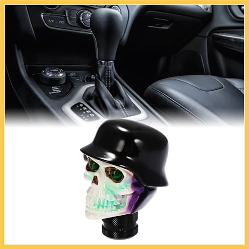 REPAIROCK Auto Car White Black Skull Design Gear Stick Shift Knob Shifter Cover Auto Replacement Parts - Image 3