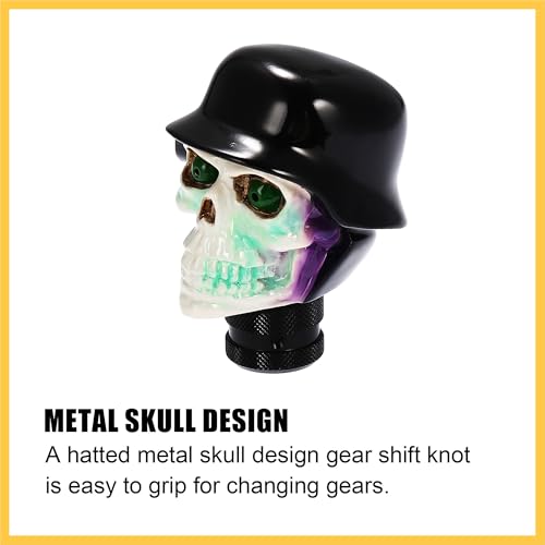 REPAIROCK Auto Car White Black Skull Design Gear Stick Shift Knob Shifter Cover Auto Replacement Parts - Image 5