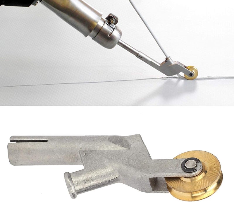 klarako Floor Welding Nozzle Round Mouth Hot Air Gun Tips PVC Flooring Welder Heating Torch Accessory with Wheel - Image 1